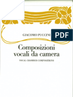 Puccini Composizioni Vocali Da Camera