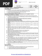 CS334 Network Programming Lab PDF