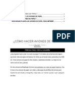 Proceso de Fabricacion de Aviones de Papel Mache