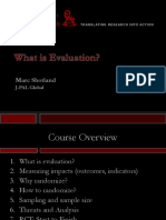 What Is Evaluation