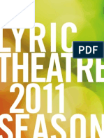Lyric Theatre 2011 Season Brochure