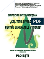 2016 - Calitate Si Valoare 27.05.2016 - Final 5 PDF