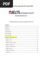 How To Pass Your IELTS Test in 2018 PDF