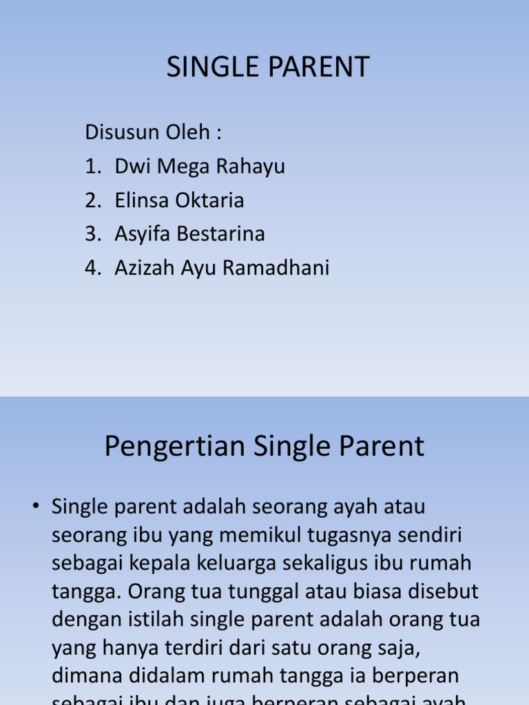 Single Parent | PDF
