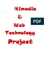 Multimedia & Web Technology: Project