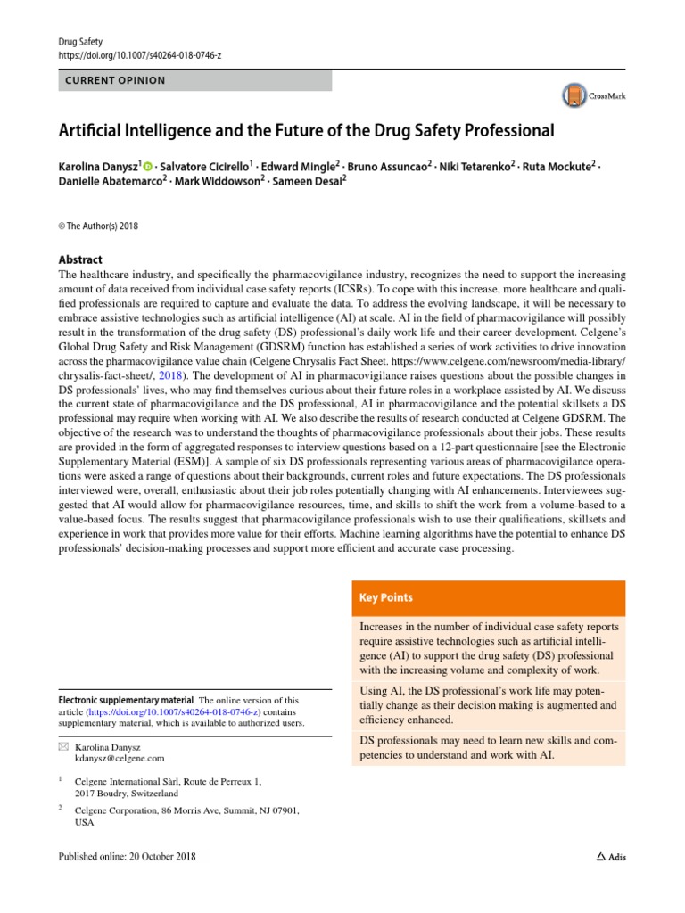 Artificial Intelligence and The Future of The Drug | PDF ...