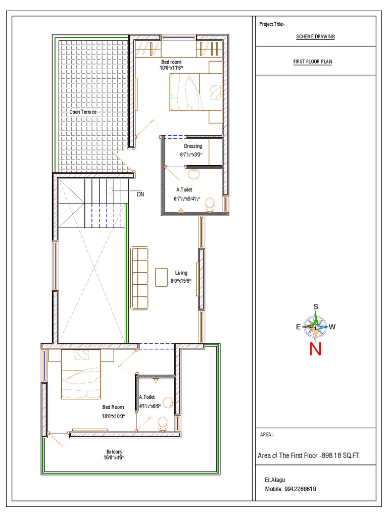 First Floor Plan Layout Design | PDF