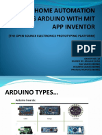 Home Automation Using Arduino and MIT App Inventor