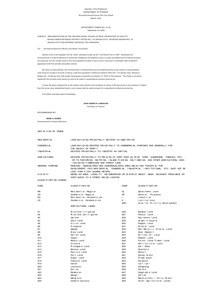 Zonal Values PDF Market Value Property Law