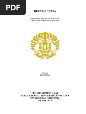 Rozana Jakfar Kerajaan Saba Pdf