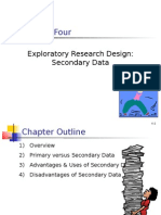 Chapter Four: Exploratory Research Design: Secondary Data