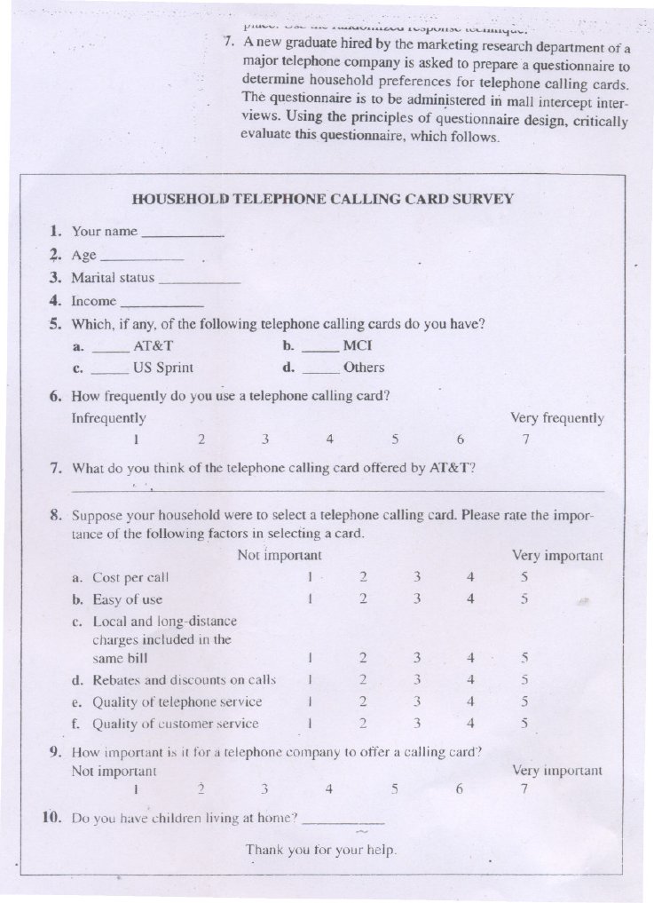 Telephone Calling Card Survey Design | PDF | Economies | Business