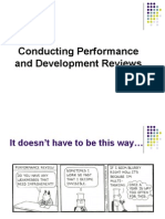 Conducting Performance and Development Reviews