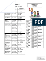 BLACK 11.1 Schedule