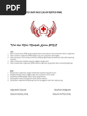Visi Dan Misi Calon Ketua Pmr