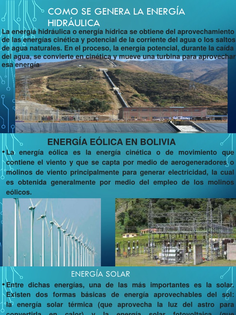 Como Se Genera La Energía Hidráulica PDF