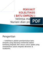 Penyakit Kolelitiasis