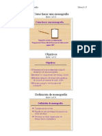 Cómo Hacer Una Monografía