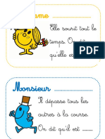 Cartes Adjectifs Monsieur Madame BDG