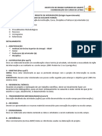 Roteiro para Elaboração de Projeto de Intervenção (Letras)