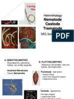 Helminthology: An Overview of Nematodes, Cestodes, and Trematodes