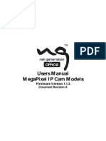 Users Manual Megapixel Ip Cam Models: Firmware Version 1.1.3