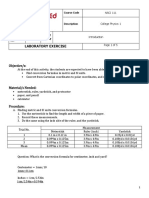 NSC111 Laboratory Exercise 001