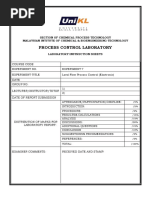 Lab Manual Exp 6 - Liquid Level Flow Process Control (Electronic)