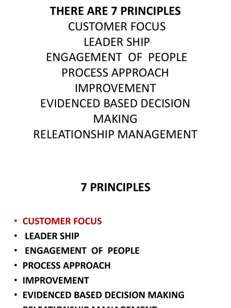7 Key Principles for Business Success | PDF | Career & Growth | Self ...
