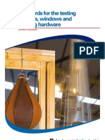 Standards For The Testing of Doors, Windows and Building Hardware