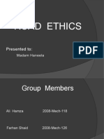 Road Ethics: Presented To