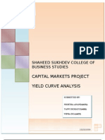 Capital Markets Project Yield Curve Analysis: Shaheed Sukhdev College of Business Studies