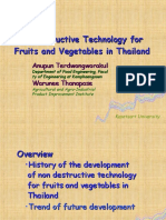 Non Destructive Technology For Fruits and Vegetables in Thailand