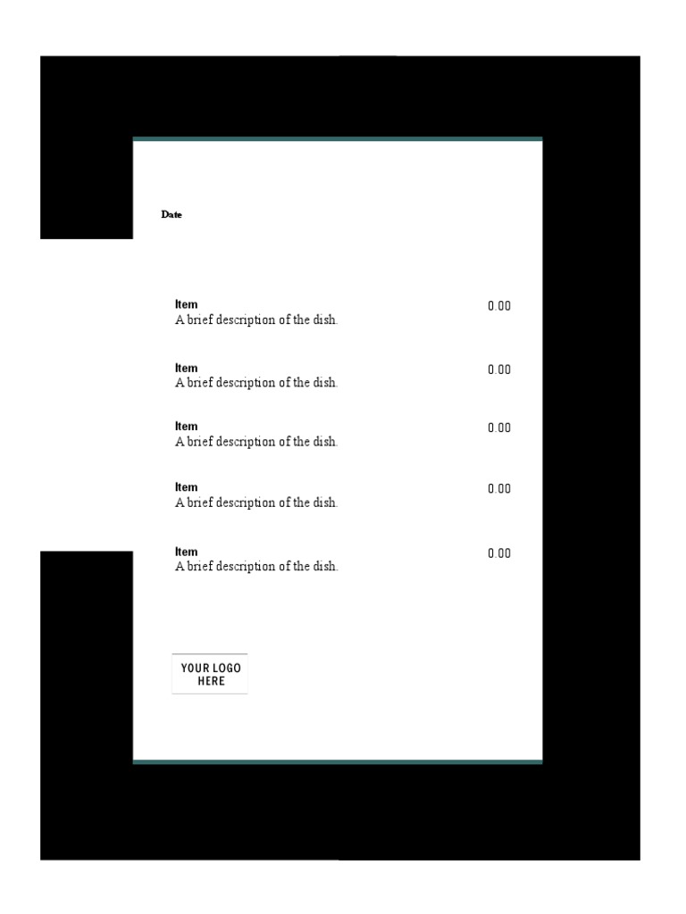 Menu Sample | PDF