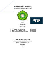 Manajemen Keperawatan "Konsep Manajemen Konflik": Oleh: Kelompok 6 Tingkat Iii.2