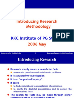 Research Methodology Introduction