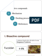 I II III IV: Bioactive Compounds Mechanism Docking Process and Result