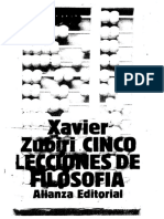 Xavier Zubiri - Cinco Lecciones de Filosofía PDF