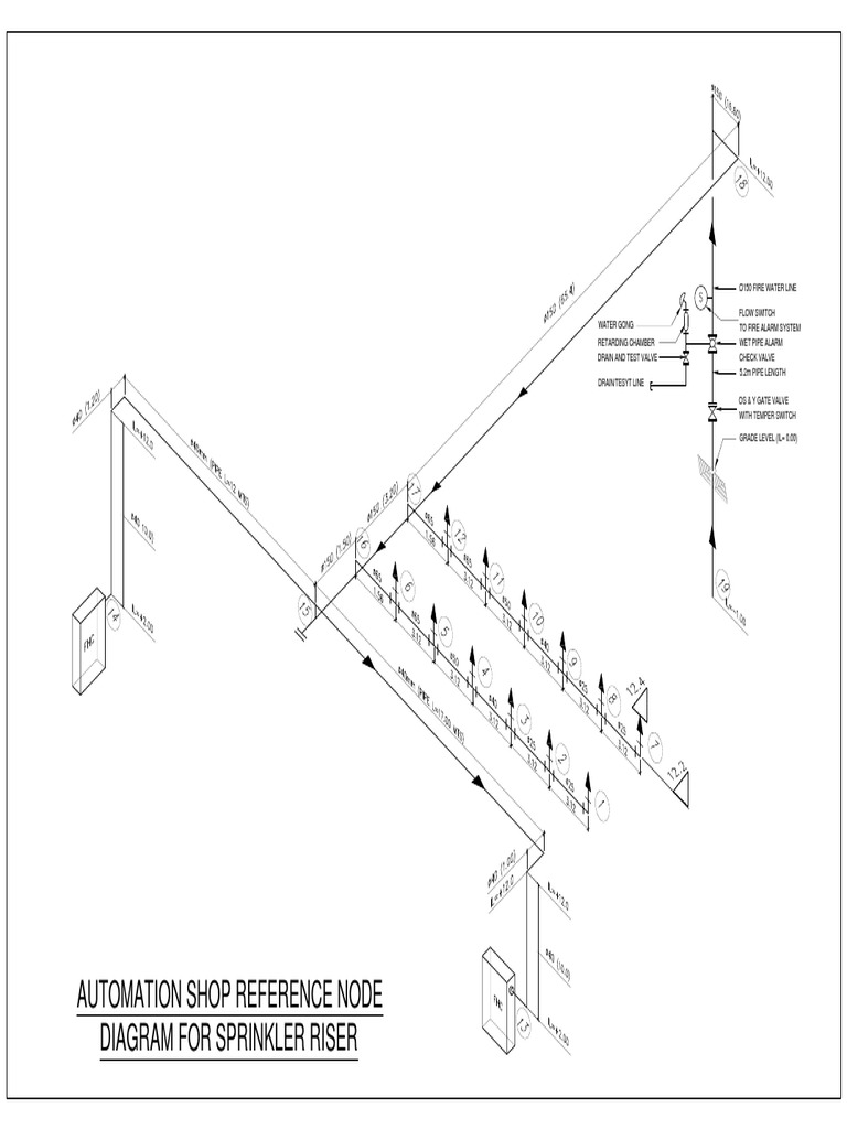 Automation Shop Reference Node Diagram For Sprinkler Riser | PDF | Fire ...