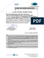 Certificado de Homologacion-J62zp - Jp2000-Claudio Quispe