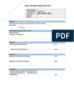 Maximo Deviation Approvals Form: Request Number Date Requested 28/02/2019 Asset / Plan # Requestor Initiator