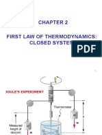 First Law of Thermodynamics: Closed System
