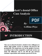 Dr. Beckett's Dental Office Case Analysis: By: G.Hima Priya