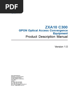 Convergence Manual Zxa10 c300 c320 | PDF