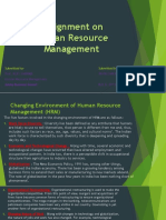 Assignment On Human Resource Management: Submitted To-Submitted by