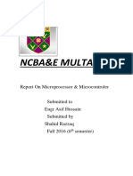 NCBA&E MULTAN Report on Microprocessor and Microcontroller