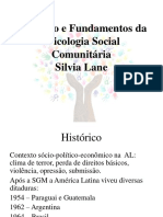 Histórico e Fundamentos Da Psicologia Social Comunitária