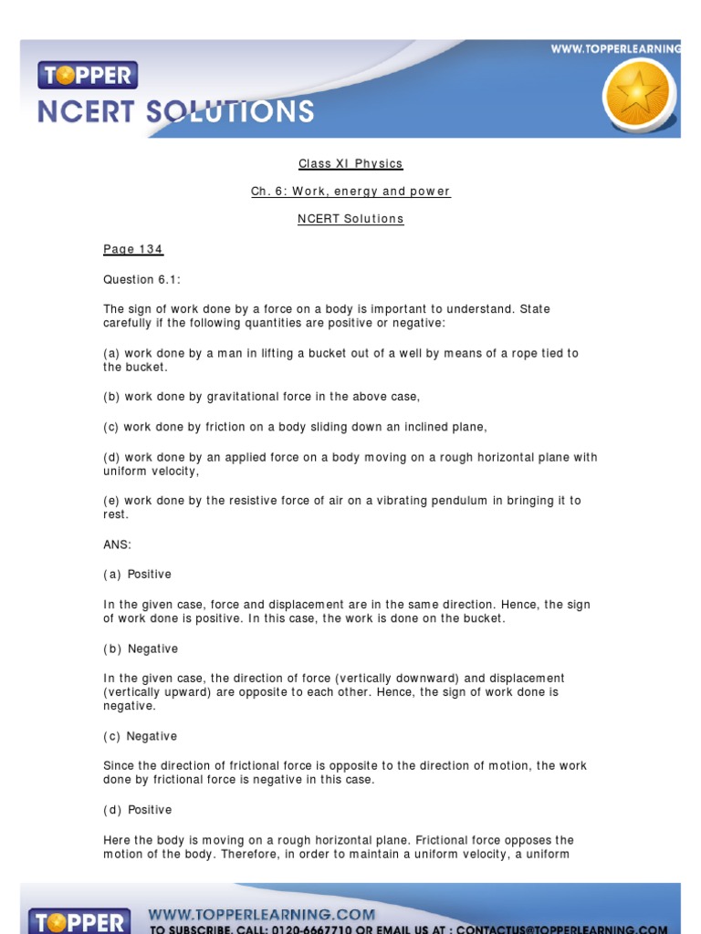 Work and Energy Concepts in Physics | PDF | Collision | Momentum
