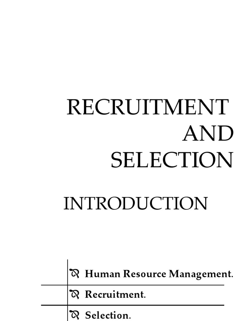 Recruitment Process | PDF | Recruitment | Human Resource Management