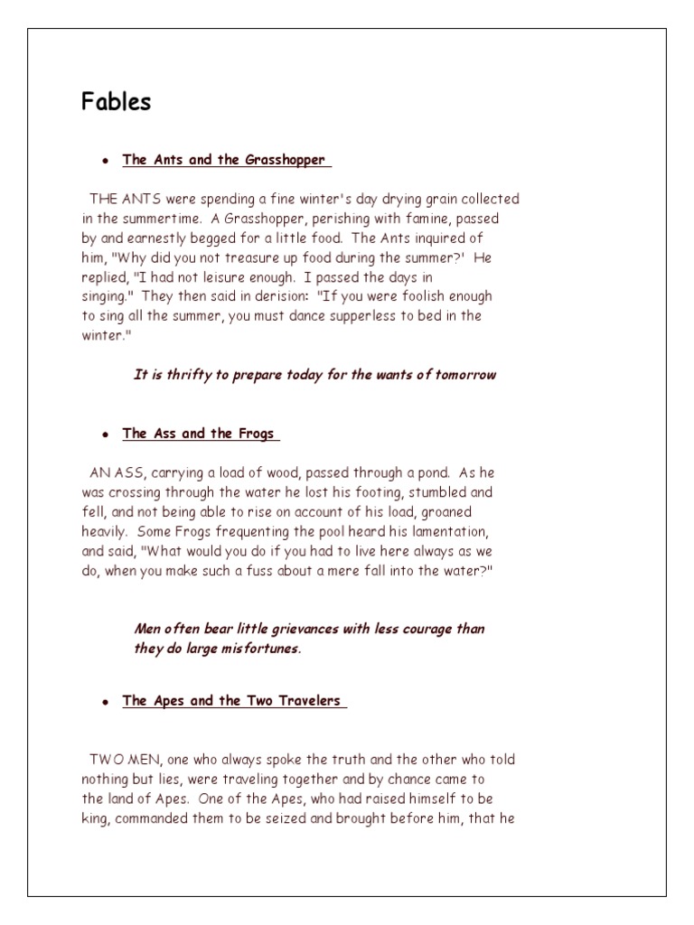 Classic Fables and Riddles Collection | PDF | Art | Poetry